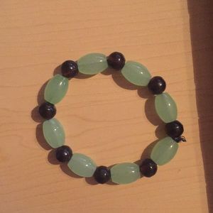 Turquoise and brown bracelet